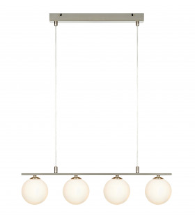 Plafonnier QUATTRO en acier 4 ampoules
