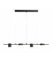 Plafonnier ROW Noir 4 ampoules