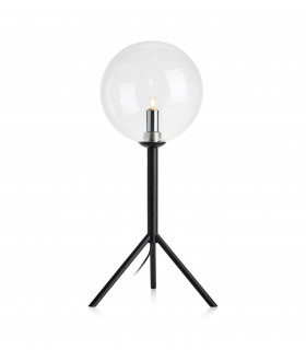 ANDREW Schwarze Tischlampe 1 Glühbirne