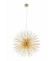 SOLEIL Golden ceiling lamp 12 bulbs