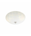 RUTA 35 ceiling light in steel 2 bulbs