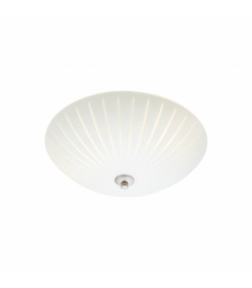 CUT 35 ceiling light in steel 2 bulbs