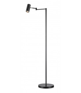 Lampada da terra TORINO nera 1 lampadina