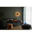 SOLEIL Golden ceiling lamp 12 bulbs
