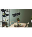 Plafonnier TORINO Noir 5 ampoules