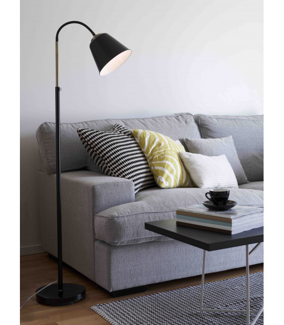 KOLDING floor lamp black 1 bulb