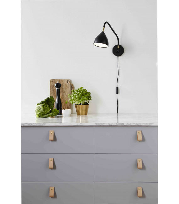 Applique murale VALENCIA Noire 1 ampoule
