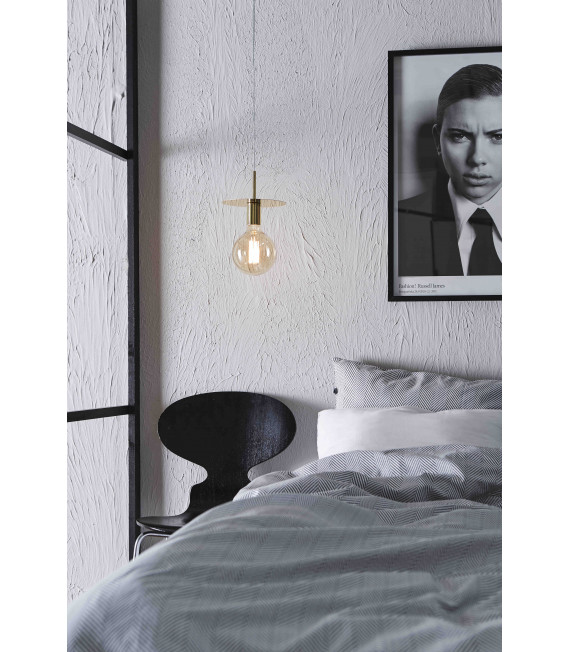 DISC ceiling light brass 1 bulb