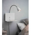 LOGI white wall light 1 bulb