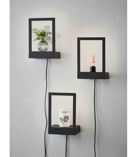 PABLO Black wall light 1 bulb