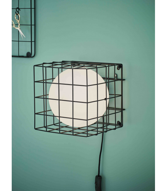 Lampe de table CAGE Noire 1 ampoule