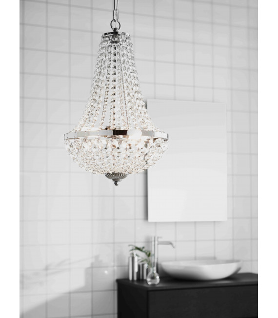 Plafoniera da bagno GRÄNSÖ cromata 2 lampadine