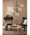 ANDREW black ceiling light 6 bulbs
