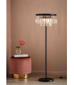Lampadaire en cristal VENTIMIGLIA Noir 3 ampoules