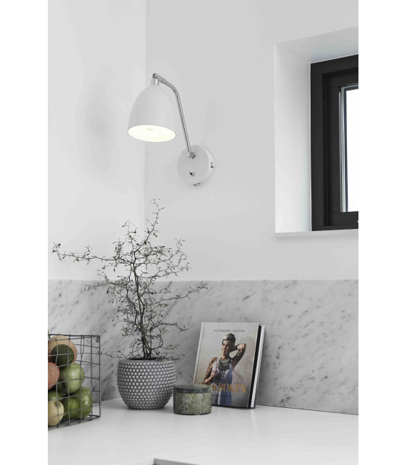 FREDRIKSHAMN aplique blanco 1 bombilla