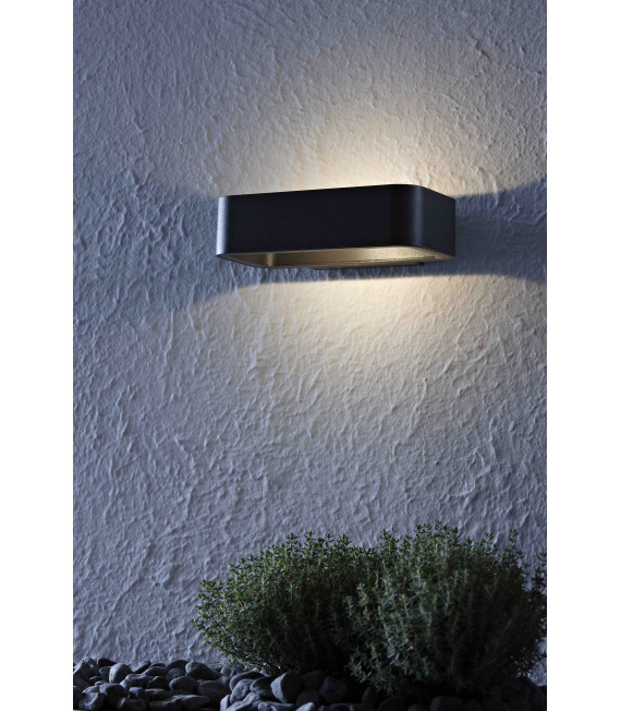 WALLE aplique de jardín gris 1 bombilla