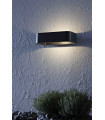 WALLE gray garden wall light 1 bulb