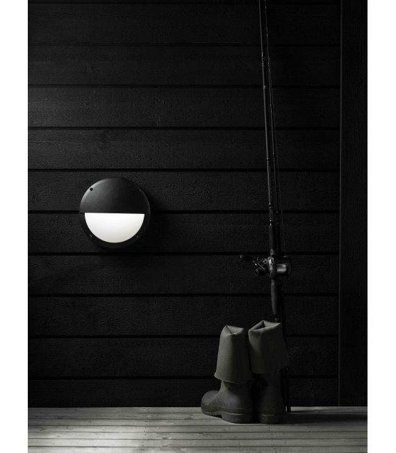 HERO Black garden wall light 1 bulb