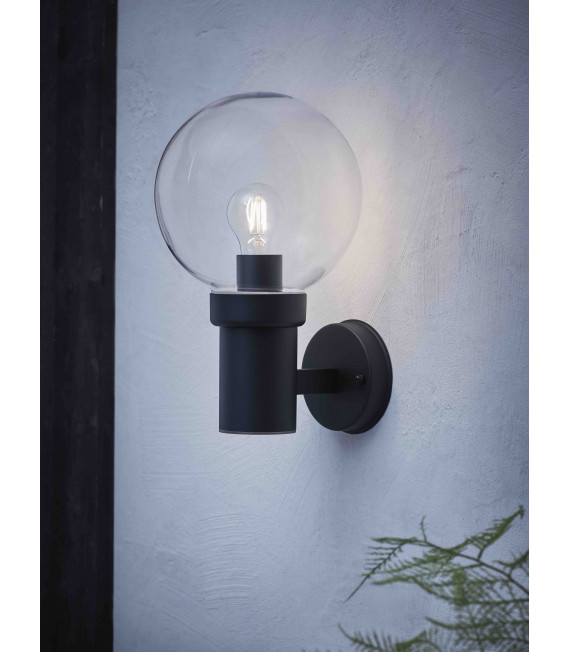 Applique murale de jardin CARIS Noire 1 ampoule