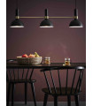 LARRY ceiling light black 3 bulbs