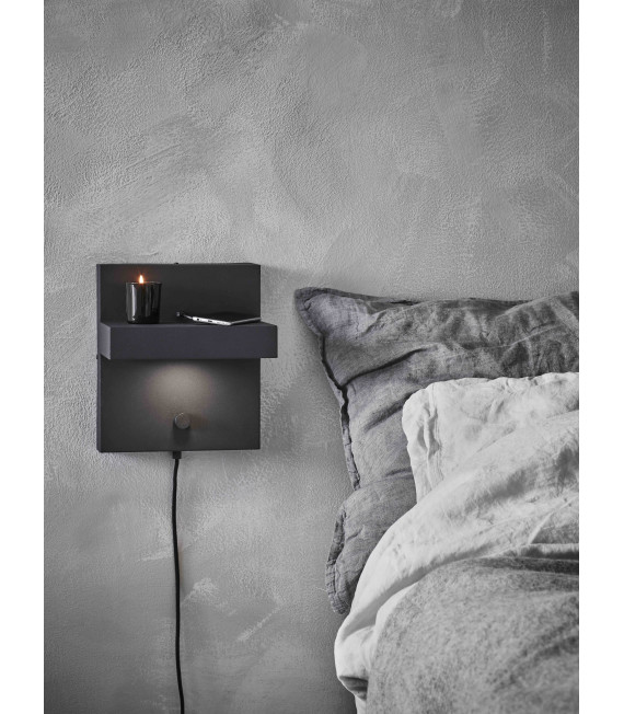 KUBIK wall light black 1 bulb