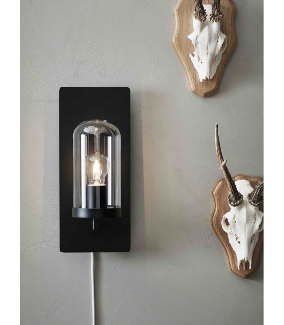 BARNABY Applique nera 1 lampadina