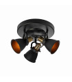 ALTON ceiling light black 3 bulbs