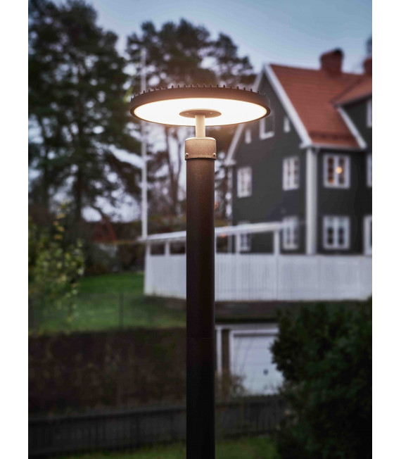 Garden lamp PLATE Black 1 bulb