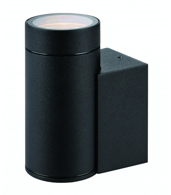 PIPE black garden wall light 1 bulb