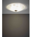 DOTS ceiling lamp in steel 3 bulbs