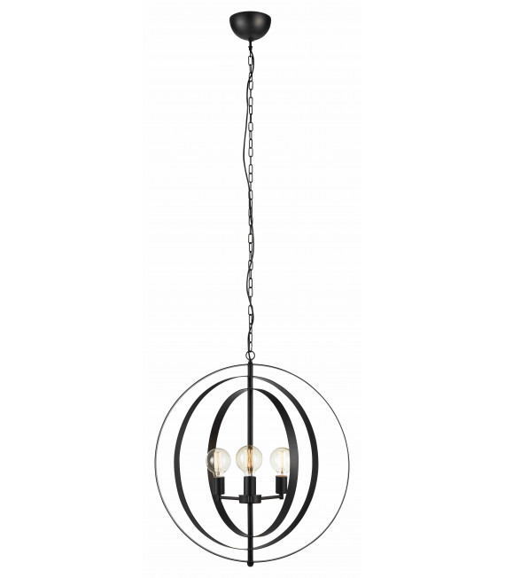 ORBIT Ceiling Light Black 3 bulbs