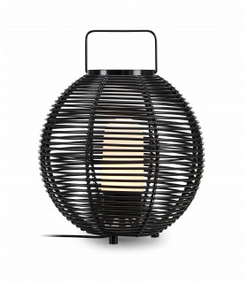 SAGE schwarze Gartentischlampe 1 Glühbirne
