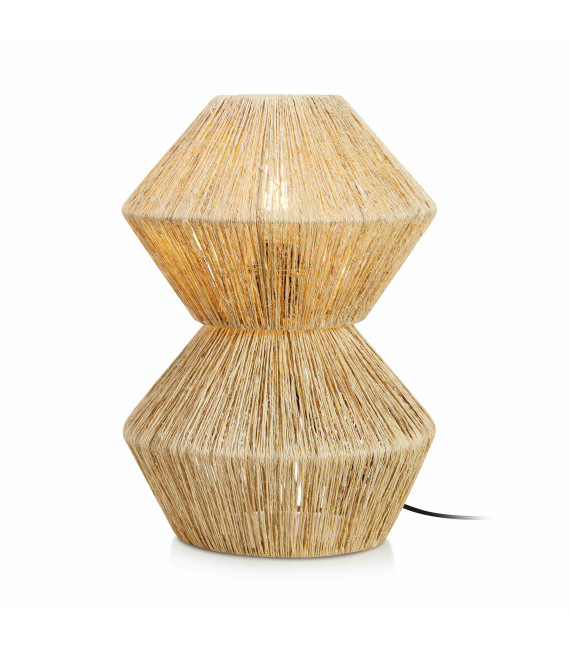 STRAW lampada da tavolo bianca 1 lampadina