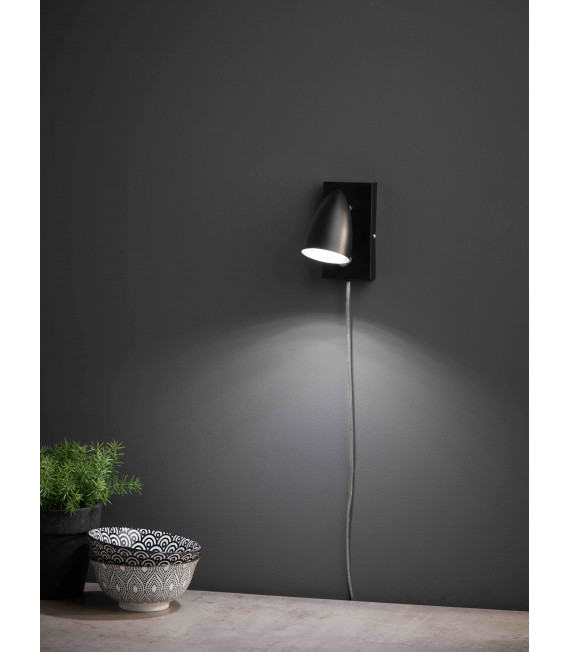 CIRO Applique nera 1 lampadina