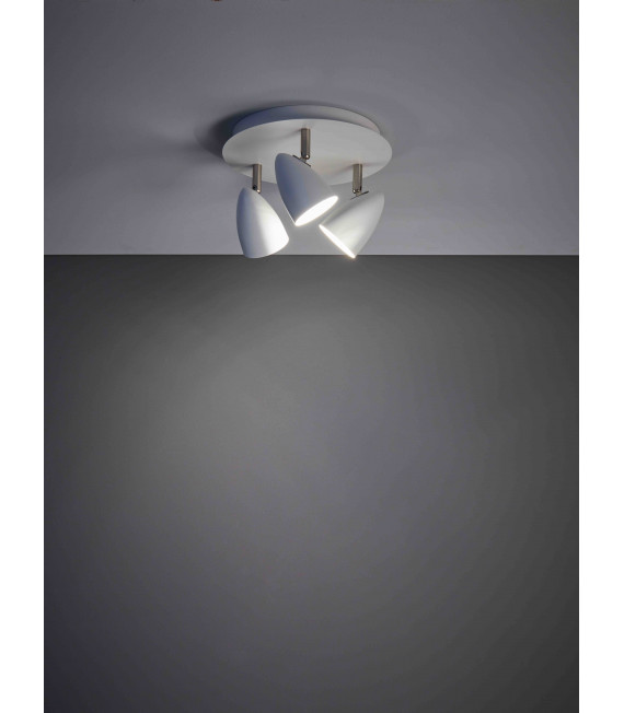 CIRO Plafoniera bianca 3 lampadine
