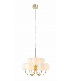 BIANCO Golden ceiling lamp 9 bulbs