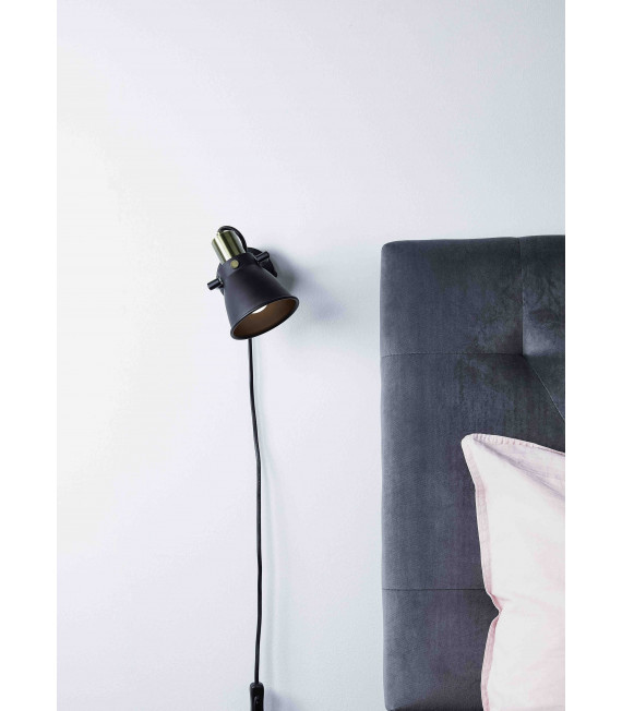 Applique murale ALTON Noire 1 ampoule