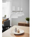 LARRY ceiling lamp in steel 3 bulbs