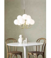 BIANCO Golden ceiling lamp 9 bulbs