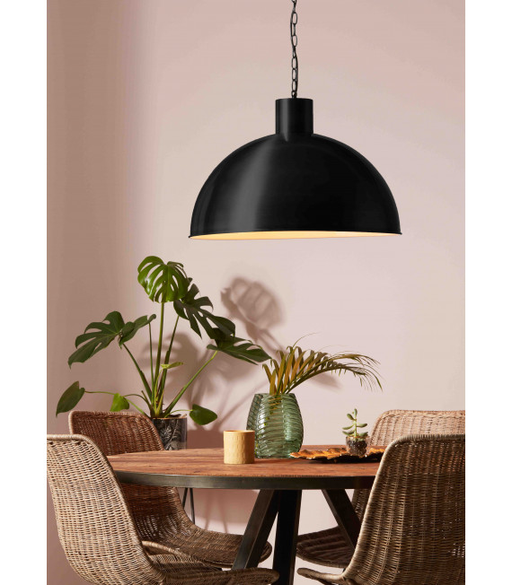 Plafonnier EKELUND XL Noir 1 ampoule