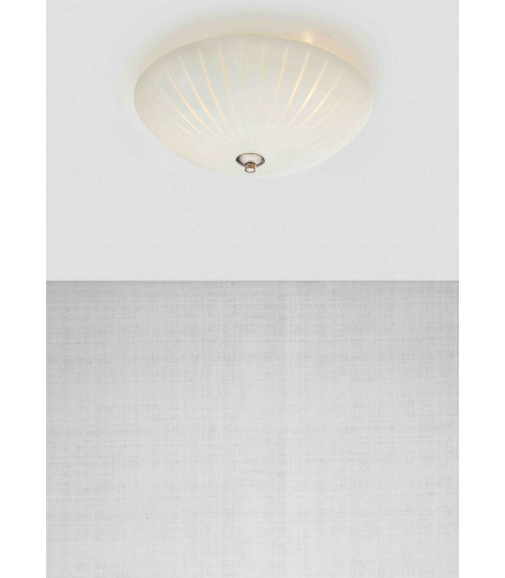 CUT 35 ceiling light in steel 2 bulbs