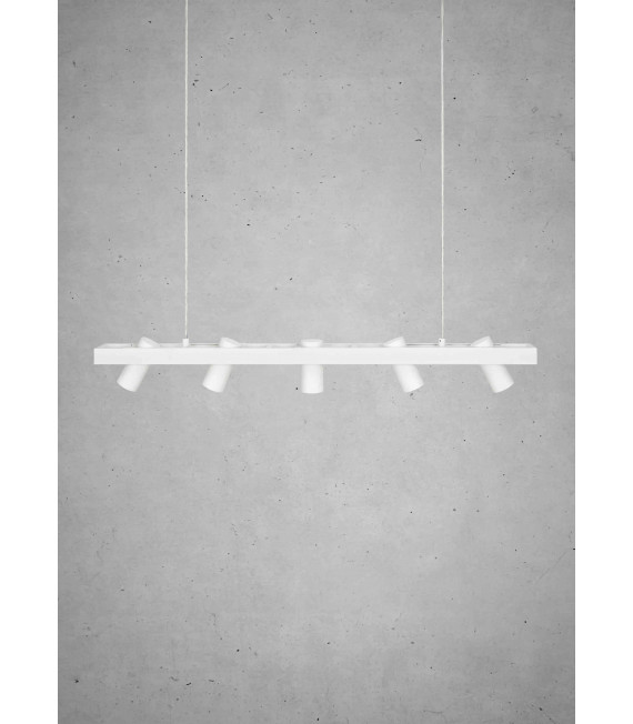 Plafonnier TORINO Blanc 5 ampoules