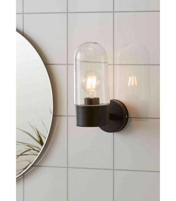 Applique bagno ZEN nero 1 lampadina