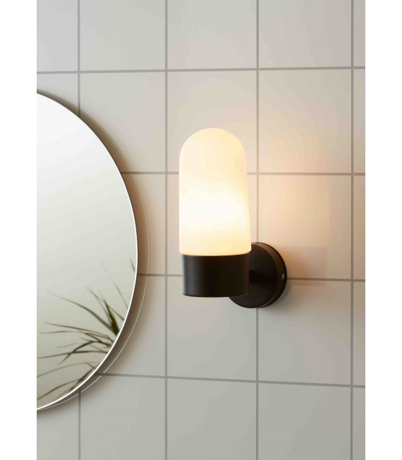 ZEN bathroom wall light black 1 bulb