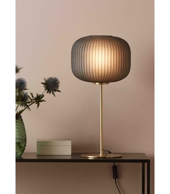 Lampada da tavolo SOBER in ottone spazzolato 1 lampadina