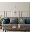GRÄNSÖ crystal ceiling light chrome 1 bulb