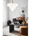 MERLOT Golden ceiling lamp 13 bulbs