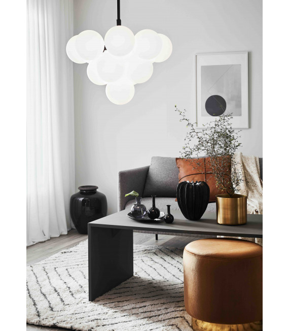 MERLOT Ceiling Light Black 13 bulbs