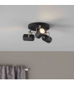 KEY ceiling light black 3 bulbs