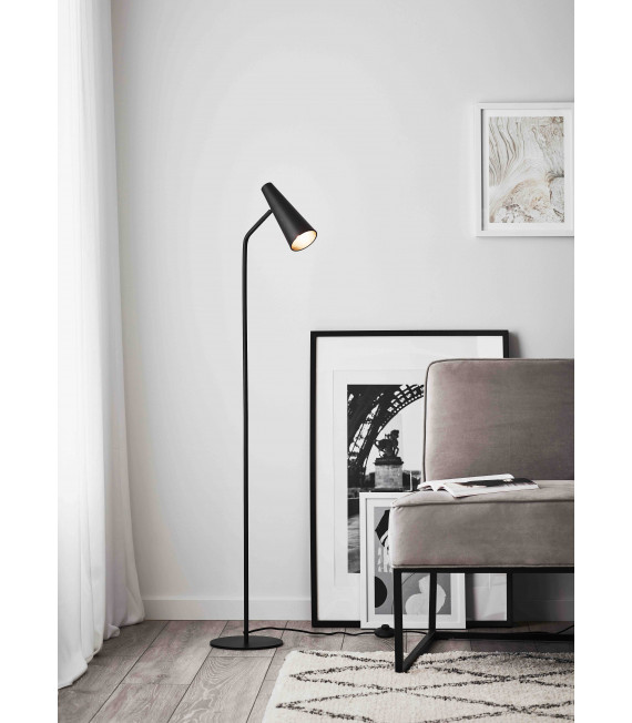 Lampada da terra PEAK nera 1 lampadina